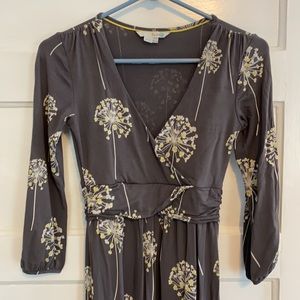 Boden crossover faux wrap dress